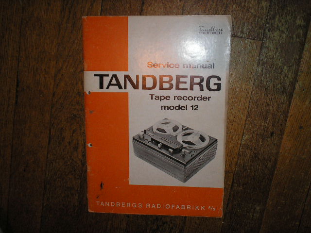 Model 12-2 12-4 Tape Recorder Service Manual